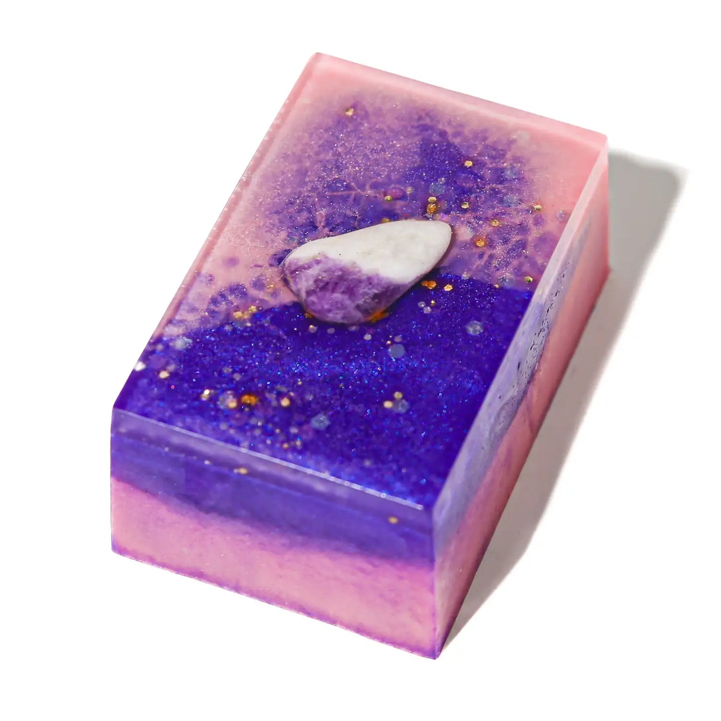 Toasted Almond & Plum Glass Soap