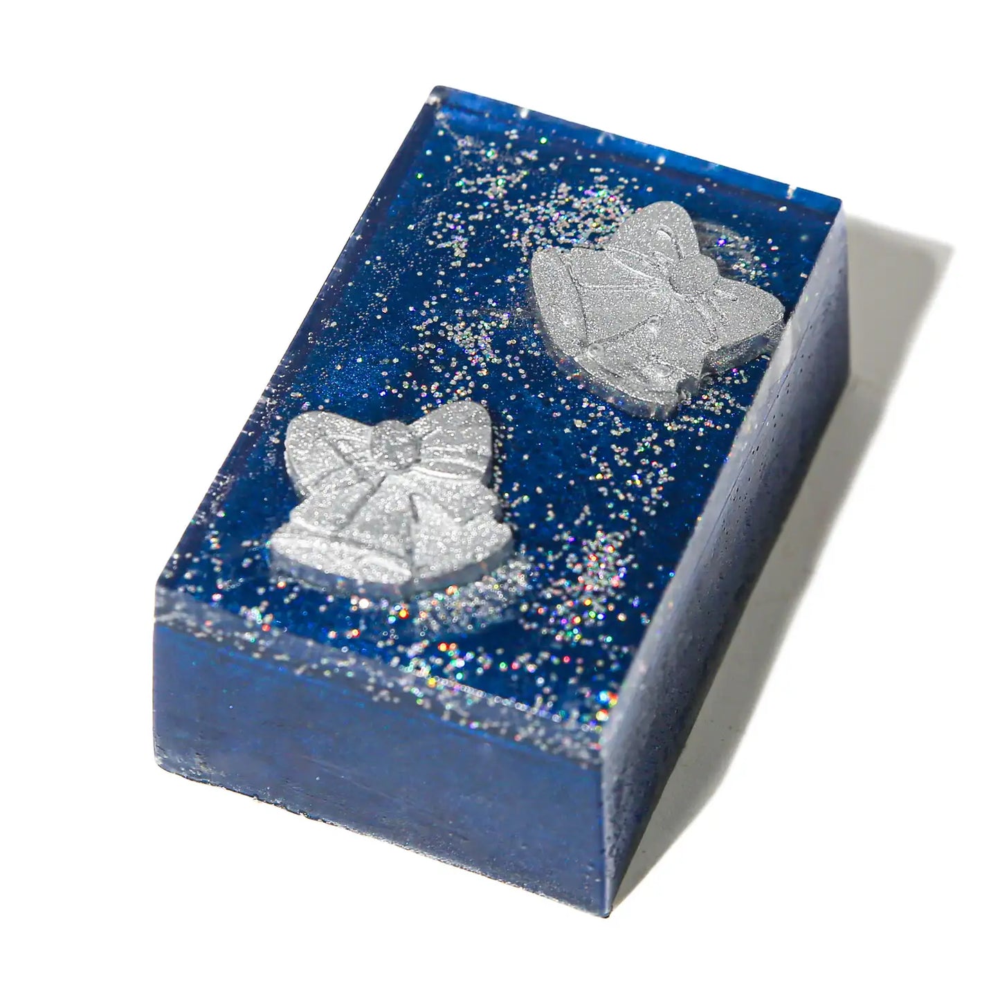 Silver Bells Glass Soap