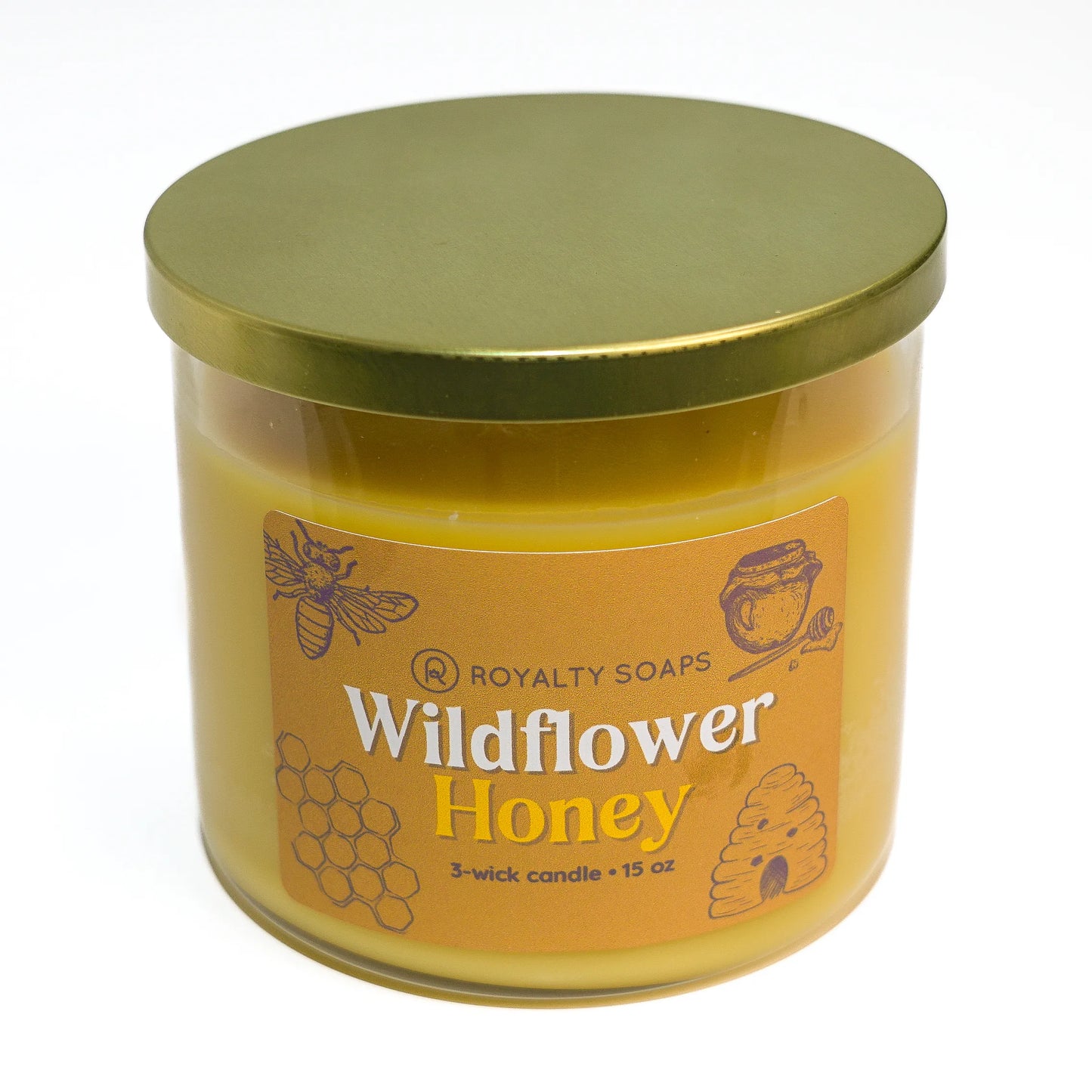 Wildflower Honey 3-Wick Soy Candle