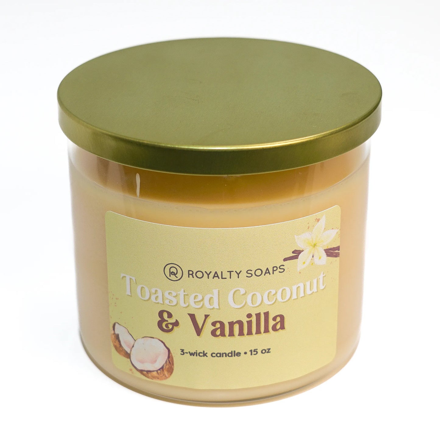 Toasted Coconut & Vanilla 3-Wick Soy Candle