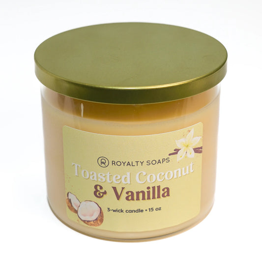 Toasted Coconut & Vanilla 3-Wick Soy Candle