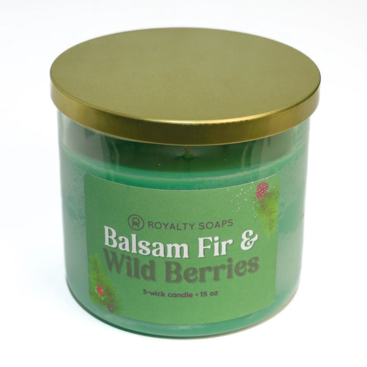 Balsam Fir & Wild Berries 3-Wick Soy Candle